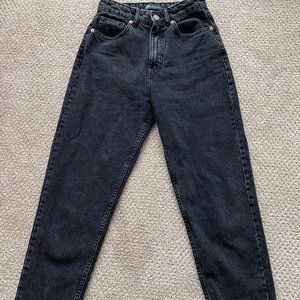 Zara black mom jean